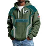 Philadelphia Eagles Men's Waffle Knit Hoodie Quarter Zip 2026 Limited