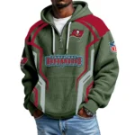 Tampa Bay Buccaneers Men's Waffle Knit Hoodie Quarter Zip 2026 Limited