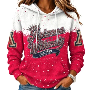 Arizona Wildcats Women’s Waffle Pullover Hoodie 2026 Limited