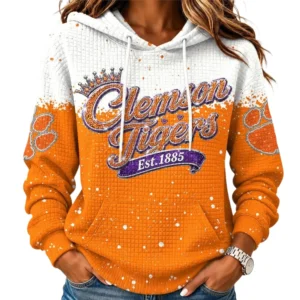 Clemson Tigers Women’s Waffle Pullover Hoodie 2026 Limited