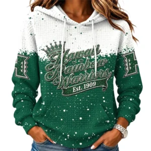 Hawaii Rainbow Warriors Women’s Waffle Pullover Hoodie 2026 Limited