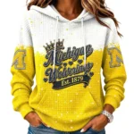 Michigan Wolverines Women’s Waffle Pullover Hoodie 2026 Limited