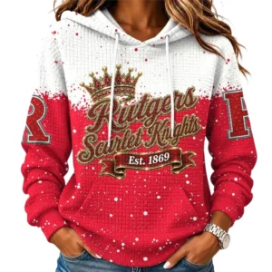 Rutgers Scarlet Knights Women’s Waffle Pullover Hoodie 2026 Limited