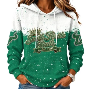 South Florida Bulls Women’s Waffle Pullover Hoodie 2026 Limited