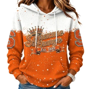 Syracuse Orange Women’s Waffle Pullover Hoodie 2026 Limited