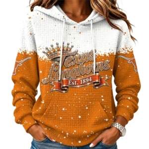 Texas Longhorns Women’s Waffle Pullover Hoodie 2026 Limited