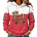Houston Cougars Waffle Pullover Hoodie 2026 Limited For Women