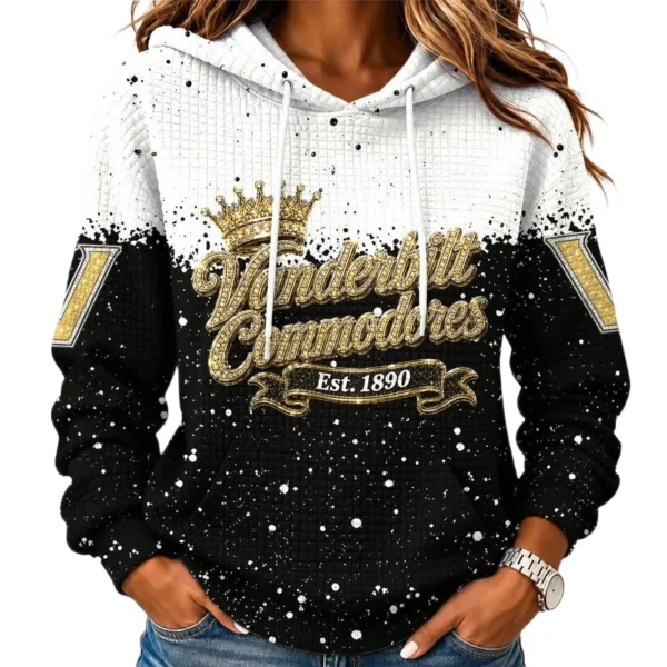 Vanderbilt Commodores Women’s Waffle Pullover Hoodie 2026 Limited