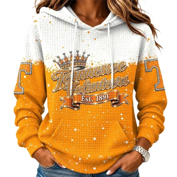 Tennessee Volunteers Women’s Waffle Pullover Hoodie 2026 Limited