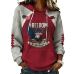 Arkansas Razorbacks x Freedom American Women’s Waffle Pullover Hoodie 2026 Limited
