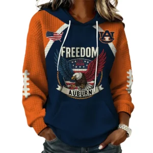 Auburn Tigers x Freedom American Women’s Waffle Pullover Hoodie 2026 Limited