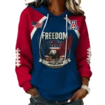 Arizona Wildcats x Freedom American Women’s Waffle Pullover Hoodie 2026 Limited