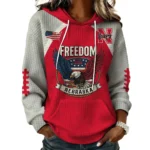 Nebraska Cornhuskers x Freedom American Women’s Waffle Pullover Hoodie 2026 Limited