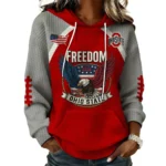 Ohio State Buckeyes x Freedom American Women’s Waffle Pullover Hoodie 2026 Limited