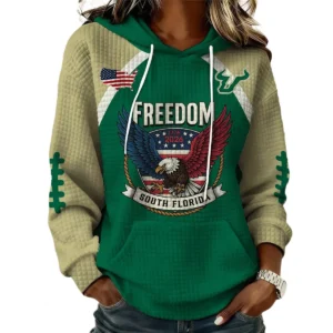 South Florida Bulls x Freedom American Women’s Waffle Pullover Hoodie 2026 Limited