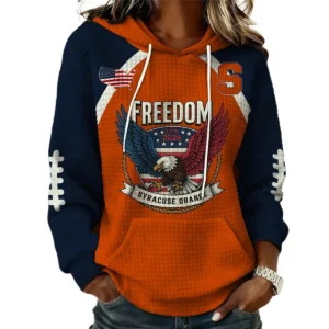 Syracuse Orange x Freedom American Women’s Waffle Pullover Hoodie 2026 Limited