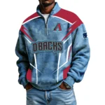 Arizona Diamondbacks Men's Waffle Knit Quarter-Zip Long Sleeve Shirt 2026 Limited