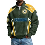Indiana Pacers Men's Waffle Knit Quarter-Zip Long Sleeve Shirt 2026 Limited