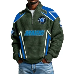 Orlando Magic Men's Waffle Knit Quarter-Zip Long Sleeve Shirt 2026 Limited