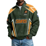 Phoenix Suns Men's Waffle Knit Quarter-Zip Long Sleeve Shirt 2026 Limited