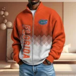 Florida Gators Men’s Full Zip Waffle Knit Long Sleeve Sweatshirt
