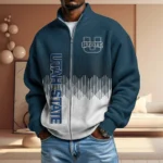 Utah State Aggies Men’s Full Zip Waffle Knit Long Sleeve Sweatshirt