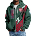 Atlanta Hawks Men’s Waffle Knit Full Zip-Up Hoodie