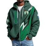 Boston Celtics Men’s Waffle Knit Full Zip-Up Hoodie
