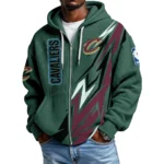Cleveland Cavaliers Men’s Waffle Knit Full Zip-Up Hoodie