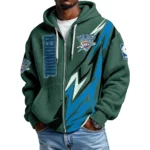 Oklahoma City Thunder Men’s Waffle Knit Full Zip-Up Hoodie