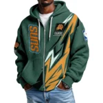 Phoenix Suns Men’s Waffle Knit Full Zip-Up Hoodie