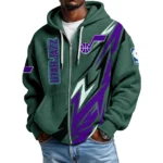 Utah Jazz Men’s Waffle Knit Full Zip-Up Hoodie