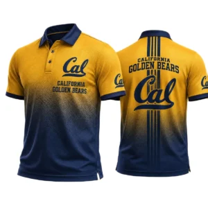 California Golden Bears Men’s Button Short Sleeve Polo Bottom Slit 2026 Limited