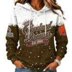 Cleveland Browns Women’s Waffle Pullover Hoodie New 2026 Limited