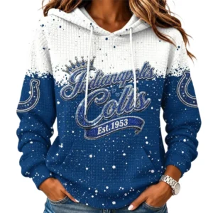 Indianapolis Colts Women’s Waffle Pullover Hoodie New 2026 Limited