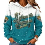 Jacksonville Jaguars Women’s Waffle Pullover Hoodie New 2026 Limited