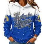Los Angeles Rams Women’s Waffle Pullover Hoodie New 2026 Limited