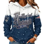 New England Patriots Women’s Waffle Pullover Hoodie New 2026 Limited