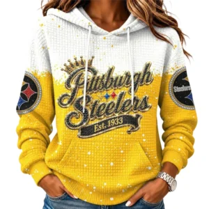 Pittsburgh Steelers Women’s Waffle Pullover Hoodie New 2026 Limited