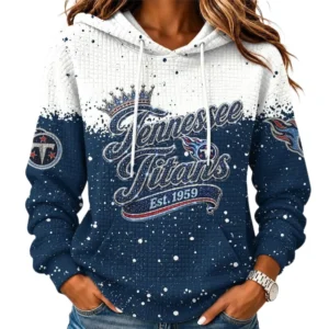 Tennessee Titans Women’s Waffle Pullover Hoodie New 2026 Limited