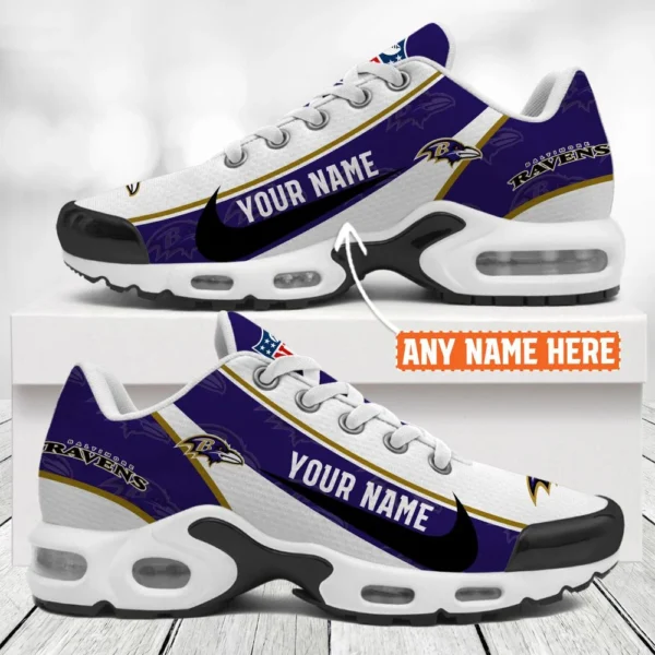 Baltimore Ravens Air Max Plus Shoes Sneaker Limited For Men Women Personalize Name