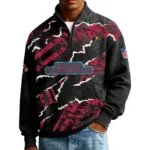 Arizona Cardinals Men’s Quarter Zip Pullover Sweatshirt Waffle Knit Pockets 2026 Limited