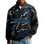 Dallas Cowboys Men’s Quarter Zip Pullover Sweatshirt Waffle Knit Pockets 2026 Limited