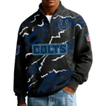 Indianapolis Colts Men’s Quarter Zip Pullover Sweatshirt Waffle Knit Pockets 2026 Limited