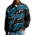 Tennessee Titans Men’s Quarter Zip Pullover Sweatshirt Waffle Knit Pockets 2026 Limited