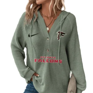 Arizona Cardinals Women’s Waffle Knit V-Neck Hoodie