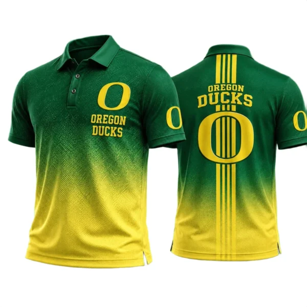 Oregon Ducks Men’s Button Short Sleeve Polo Bottom Slit 2026 Limited