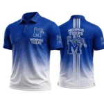 Memphis Tigers Men’s Button Short Sleeve Polo Bottom Slit 2026 Limited