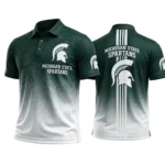 Michigan State Spartans Men’s Button Short Sleeve Polo Bottom Slit 2026 Limited