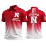 Nebraska Cornhuskers Men’s Button Short Sleeve Polo Bottom Slit 2026 Limited
